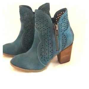 Blue booties